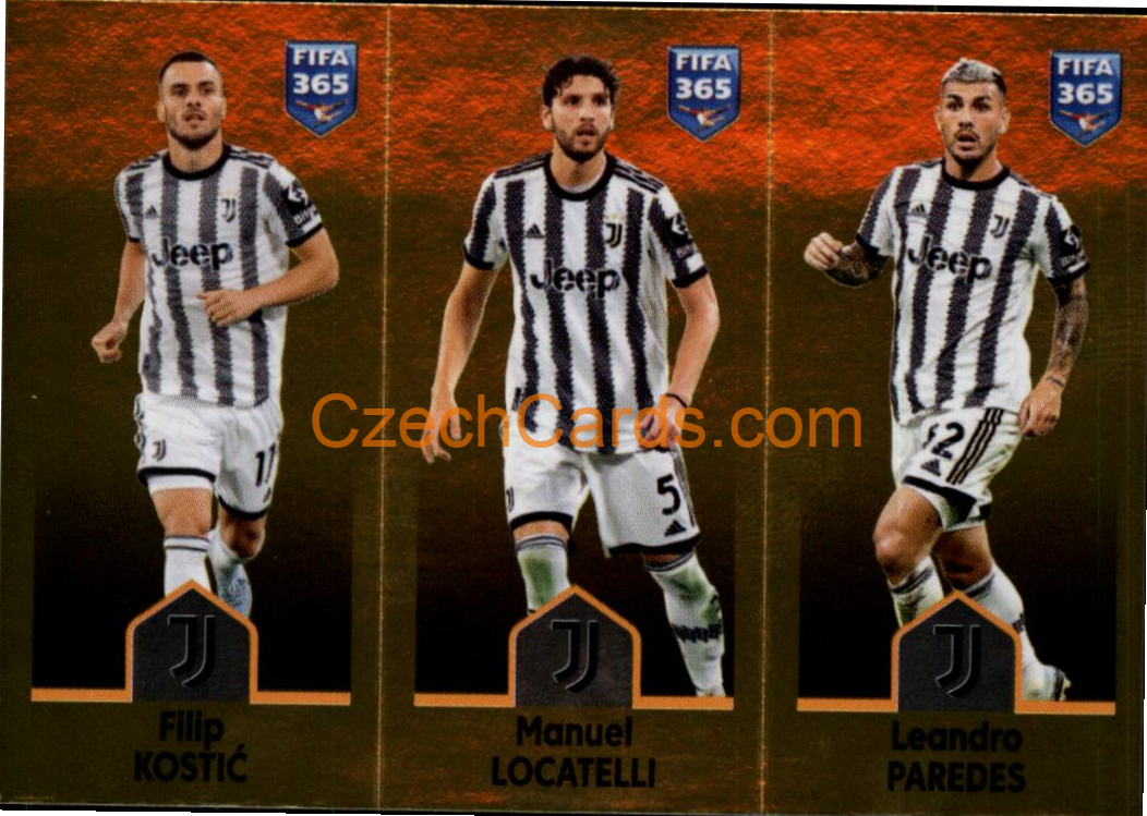 Kostić / Manuel Locatelli / Leandro Paredes 2023 Panini Fifa 365 sticker #315