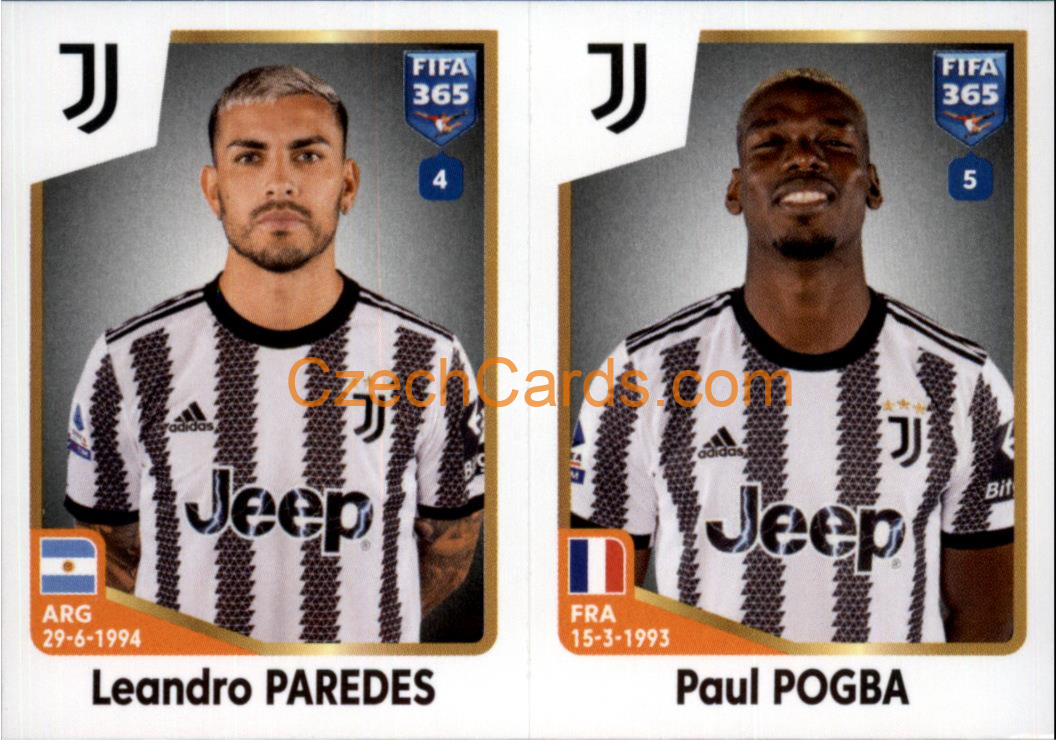 Leandro Paredes / Paul Pogba 2023 Panini Fifa 365 sticker #319