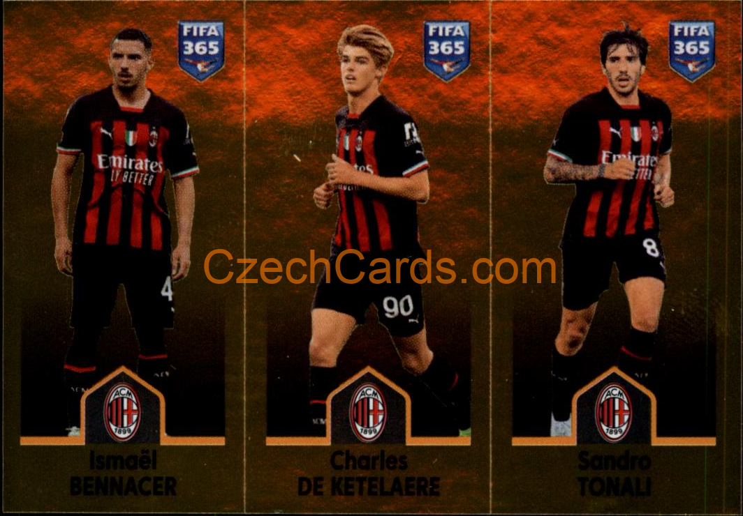 Bennacer / De Ketelaere / Tonali 2023 Panini Fifa 365 sticker #331