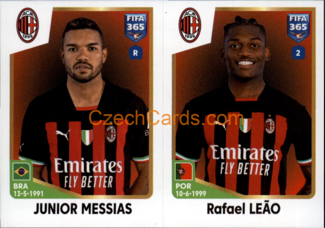 Junior Messias / Rafael Leão 2023 Panini Fifa 365 sticker #338