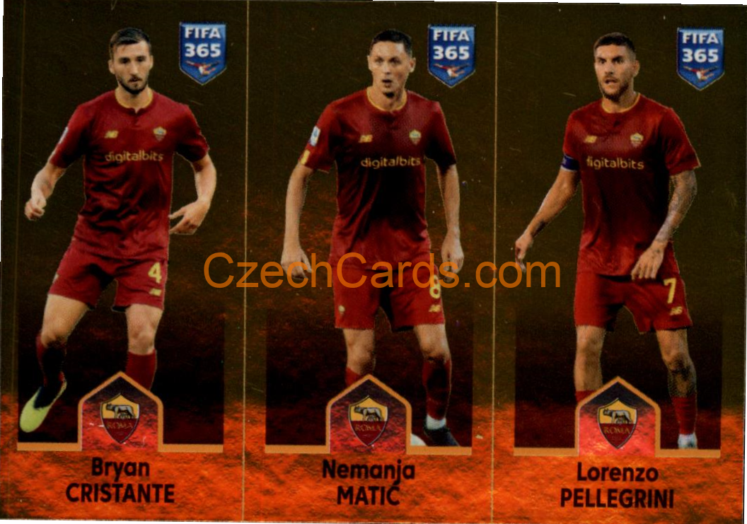 Cristante / Matić / Pellegrini 2023 Panini Fifa 365 sticker #347