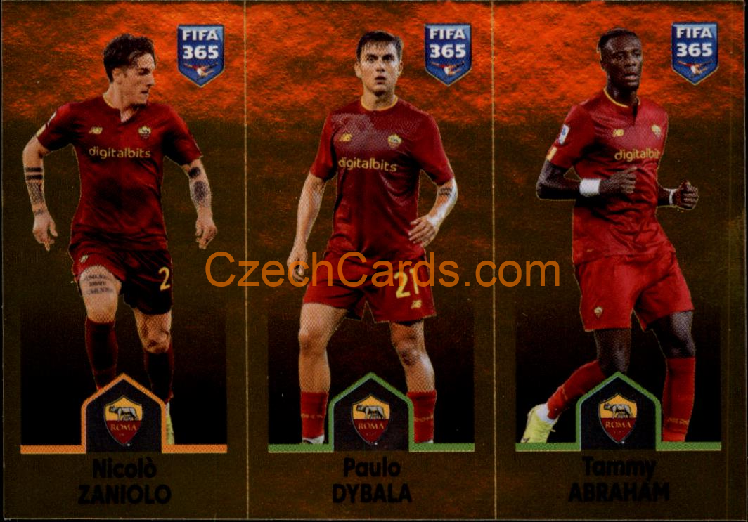 Zaniolo / Dybala / Abraham 2023 Panini Fifa 365 sticker #353