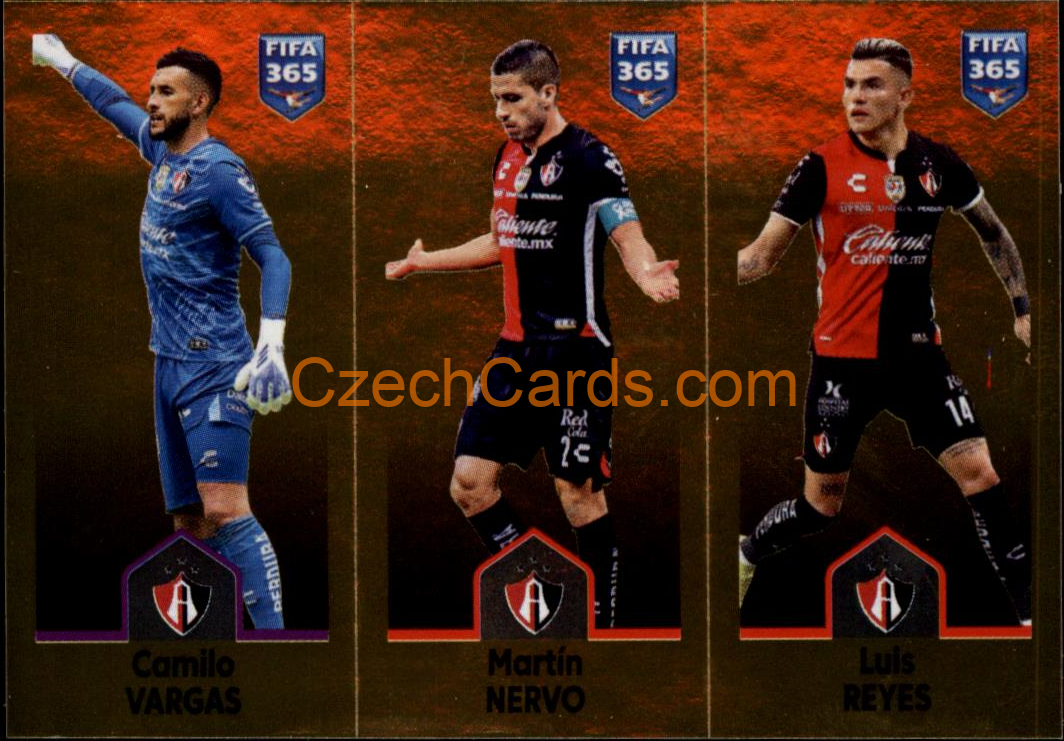 Camilo Vargas / Martín Nervo / Luis Reyes 2023 Panini Fifa 365 sticker #359