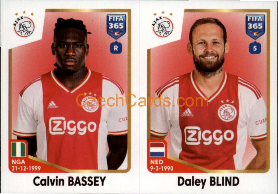 Calvin Bassey / Daley Blind 2023 Panini Fifa 365 sticker #376