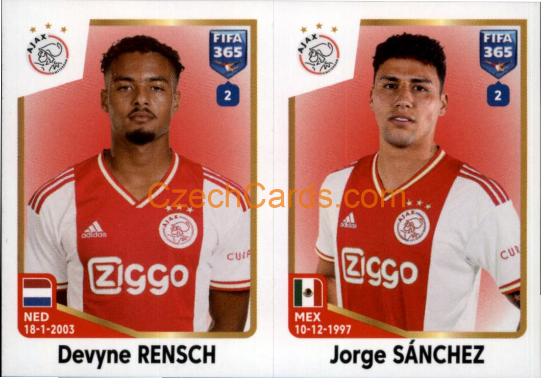 Devyne Rensch / Jorge Sánchez 2023 Panini Fifa 365 sticker #377