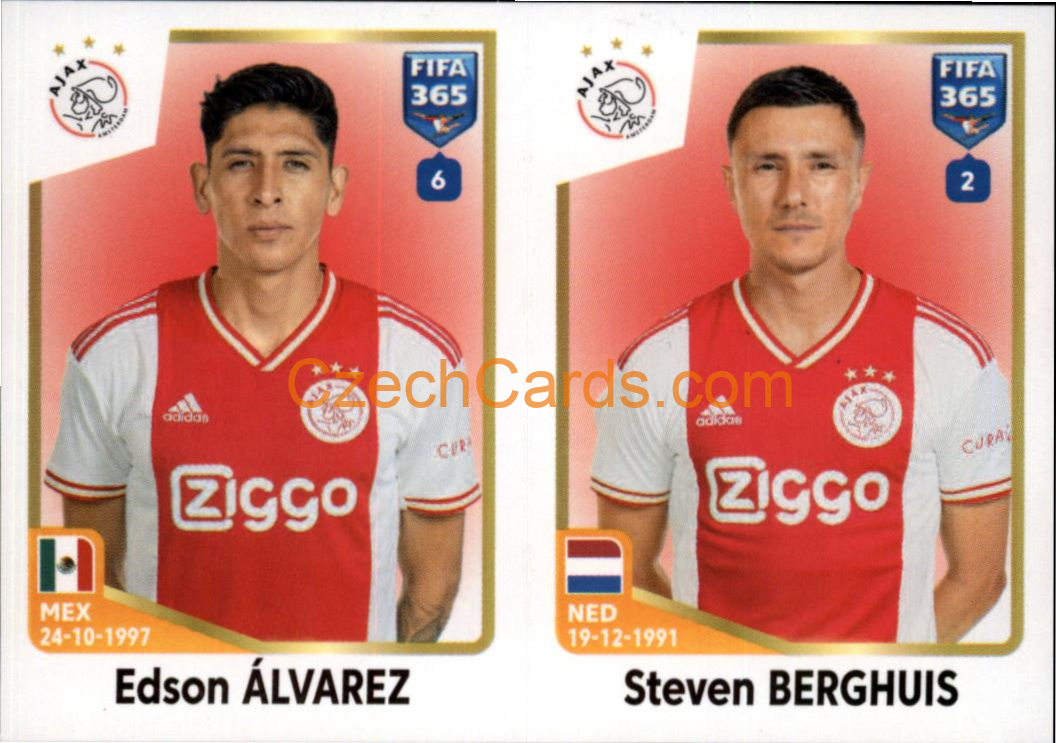Edson Álvarez / Steven Berghuis 2023 Panini Fifa 365 sticker #381