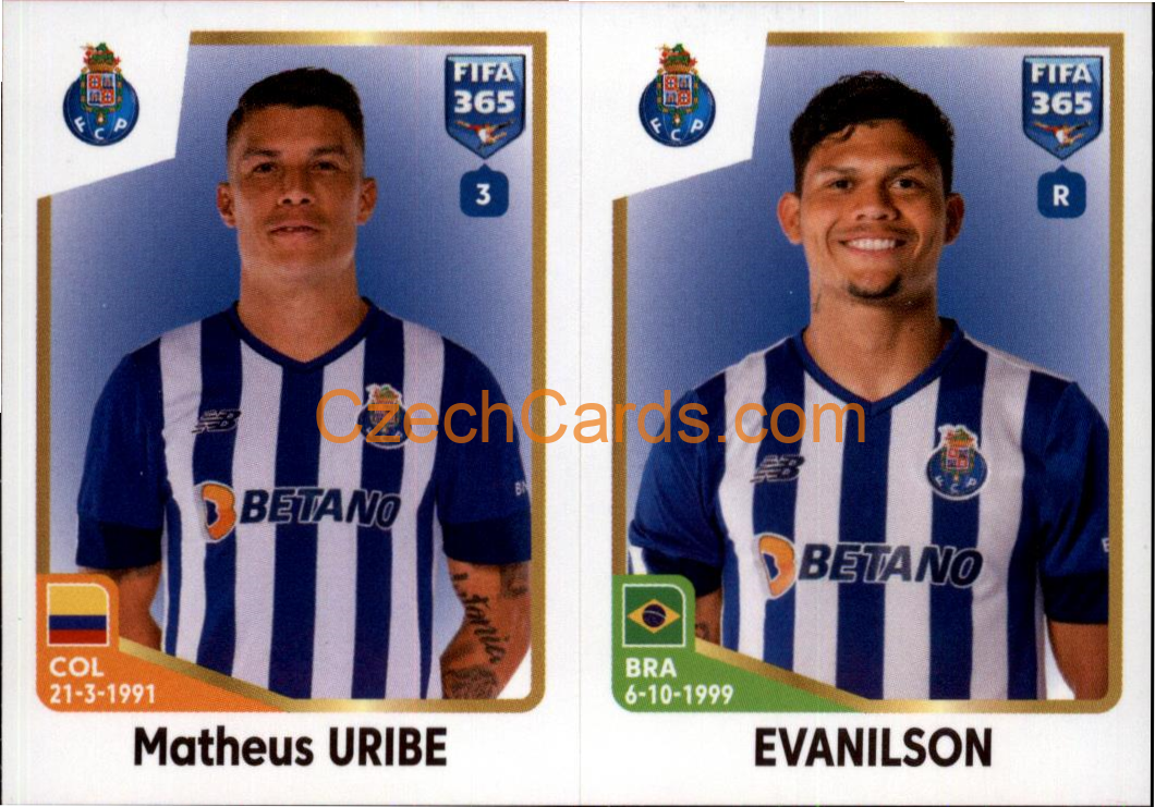 Mateus Uribe / Evanilson 2023 Panini Fifa 365 sticker #399