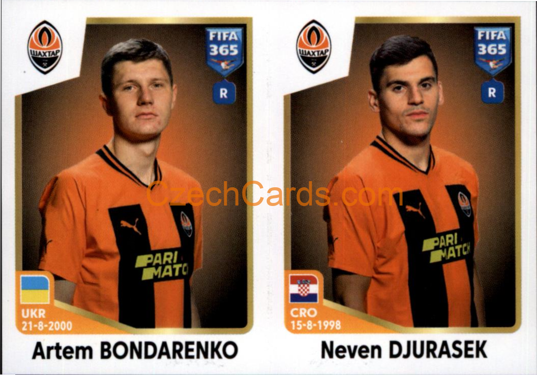 Artem Bondarenko / Neven Djurasek 2023 Panini Fifa 365 sticker #413