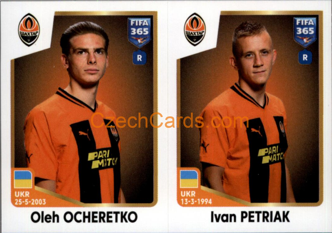 Oleh Ocheretko / Ivan Petriak 2023 Panini Fifa 365 sticker #415