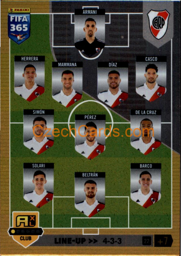 Line-up River Plate 2023 FIFA 365 Adrenalyn #22