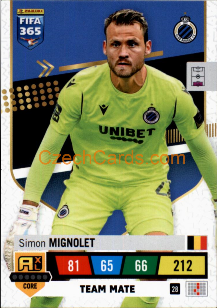 Simon Mignolet 2023 FIFA 365 Adrenalyn #28