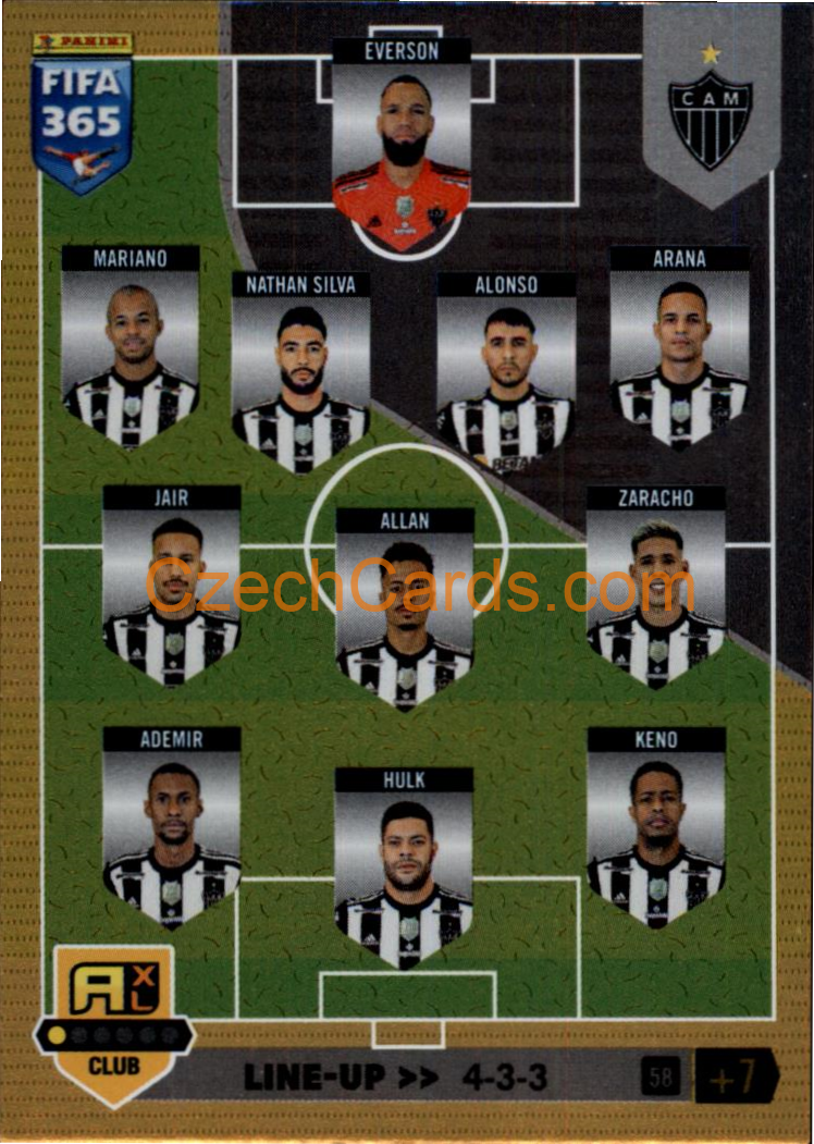 Line-up Clube Atlético Mineiro 2023 FIFA 365 Adrenalyn #58