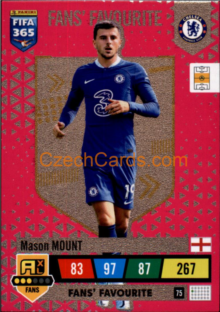 Mason Mount 2023 FIFA 365 Adrenalyn FANS #75