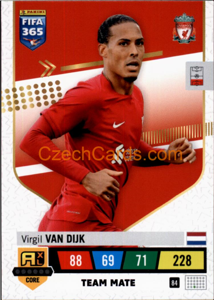 Virgil van Dijk 2023 FIFA 365 Adrenalyn #84