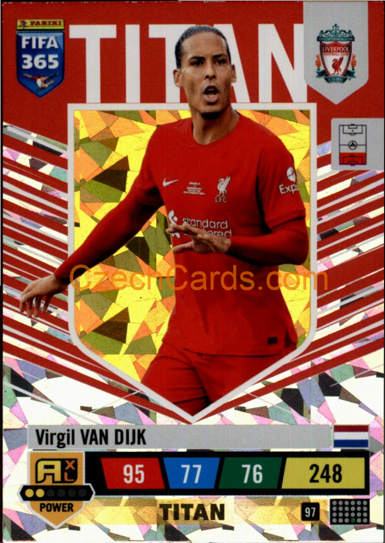 Virgil van Dijk 2023 FIFA 365 Adrenalyn POWER #97