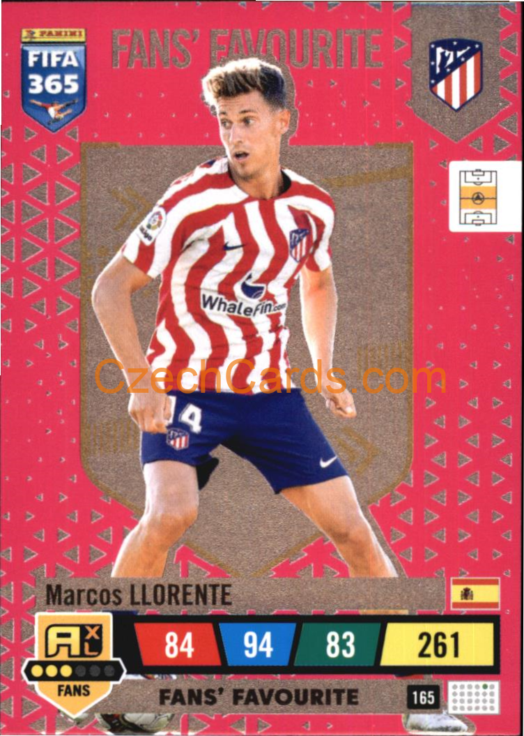 Marcos Llorente 2023 FIFA 365 Adrenalyn FANS #165