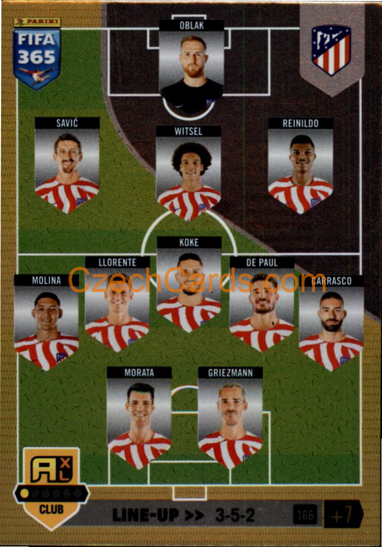 Line-up Atletico de Madrid 2023 FIFA 365 Adrenalyn #166