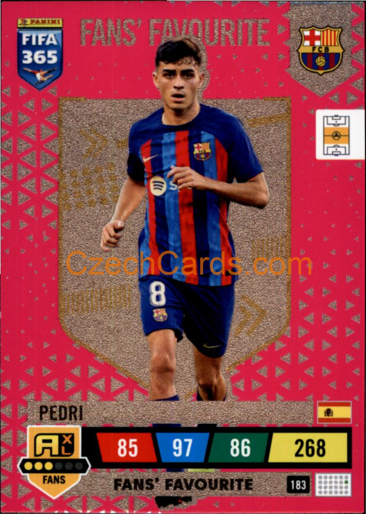 Pedri 2023 FIFA 365 Adrenalyn FANS #183