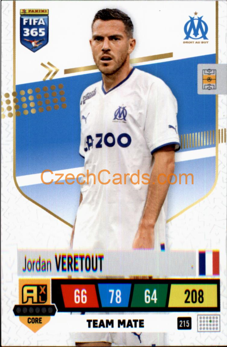 Jordan Veretout 2023 FIFA 365 Adrenalyn #215