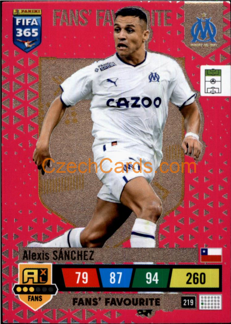 Alexis Sánchez 2023 FIFA 365 Adrenalyn FANS #219