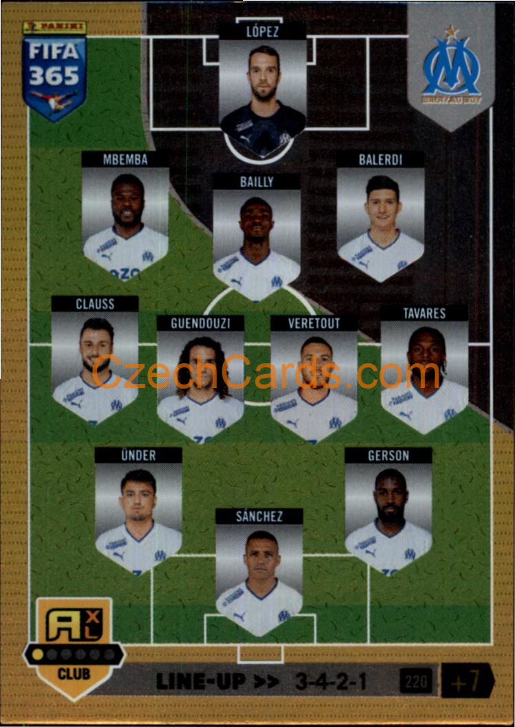 Line-up Olympique de Marseille 2023 FIFA 365 Adrenalyn #220