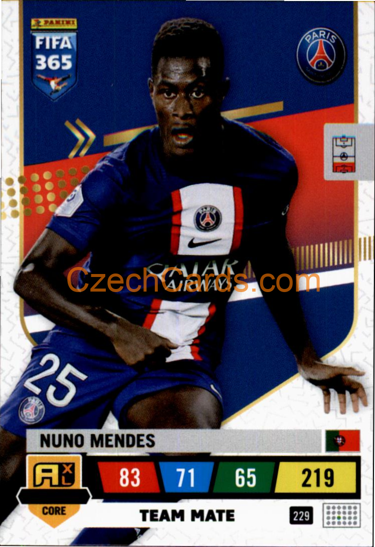 Nuno Mendes 2023 FIFA 365 Adrenalyn #229