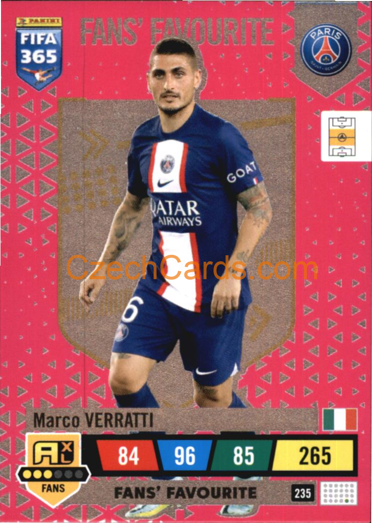 Marco Verratti 2023 FIFA 365 Adrenalyn FANS #235