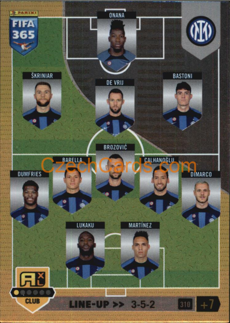 Line-up FC Internazionale Milano 2023 FIFA 365 Adrenalyn #310