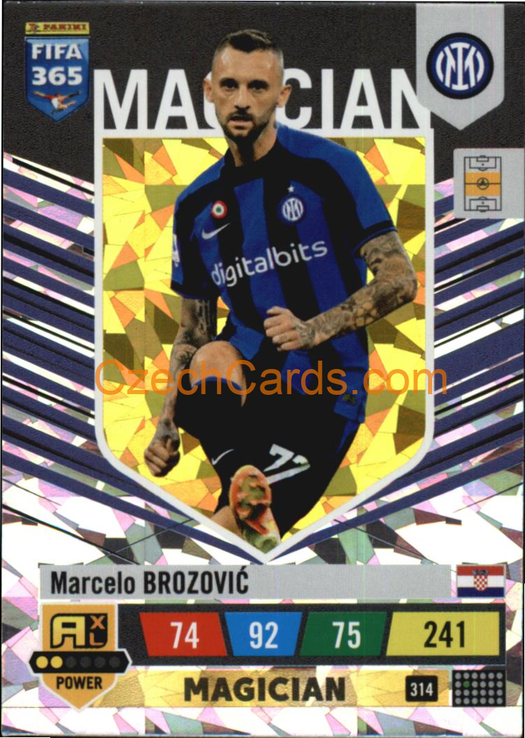 Marcelo Brozović 2023 FIFA 365 Adrenalyn POWER #314