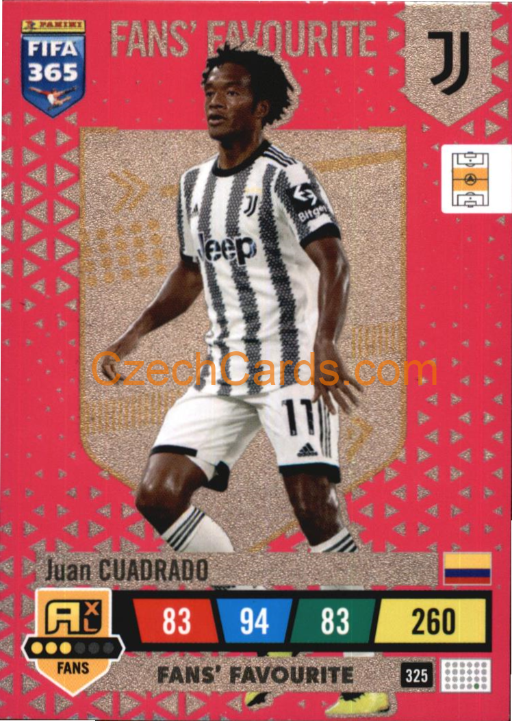 Juan Cuadrado 2023 FIFA 365 Adrenalyn FANS #325