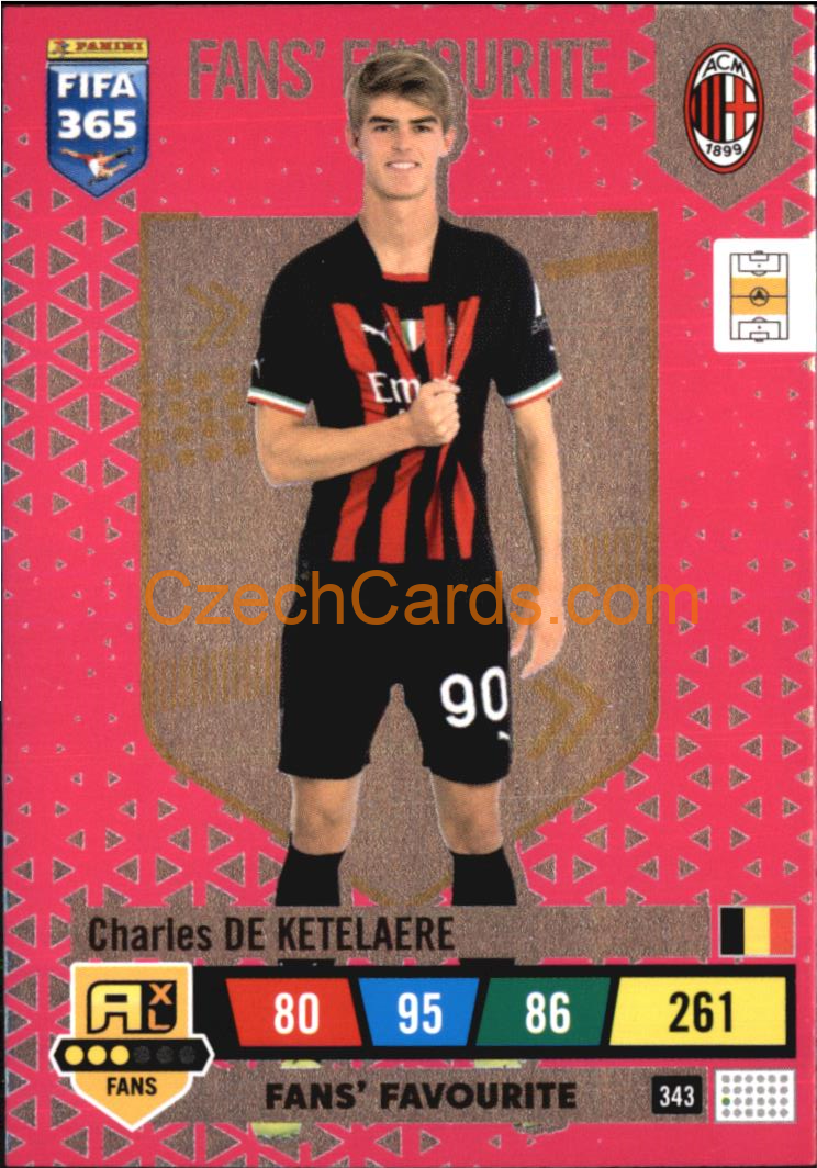 Charles De Ketelaere 2023 FIFA 365 Adrenalyn FANS #343