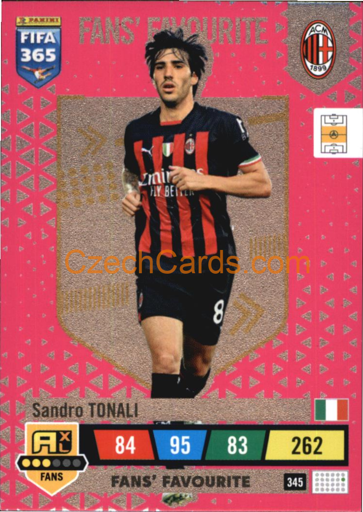 Sandro Tonali 2023 FIFA 365 Adrenalyn FANS #345