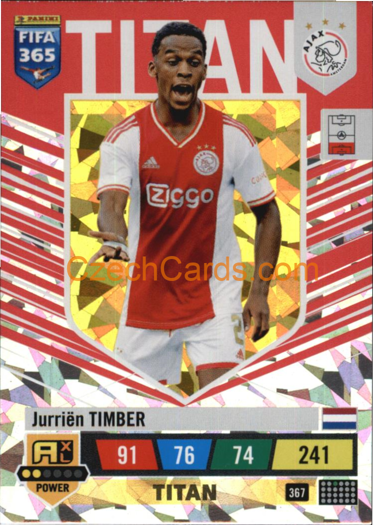 Jurriën Timber 2023 FIFA 365 Adrenalyn POWER #367