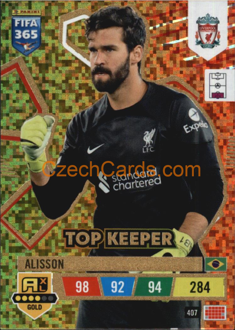 Alisson 2023 FIFA 365 Adrenalyn GOLD #407