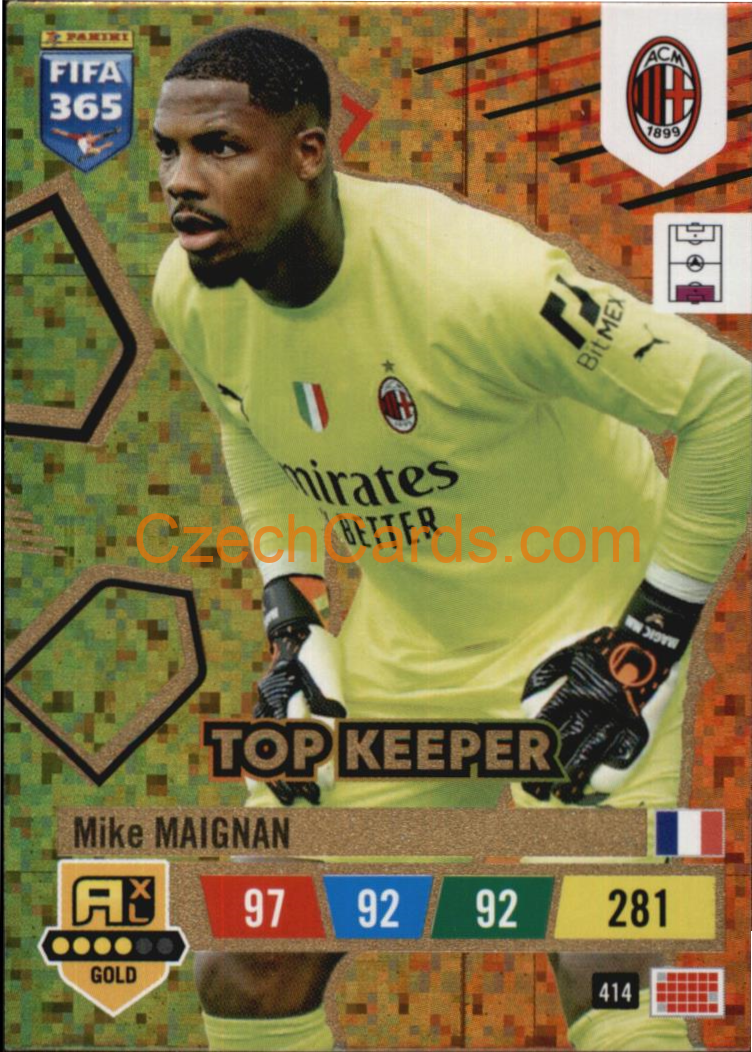 Mike Maignan 2023 FIFA 365 Adrenalyn GOLD #414
