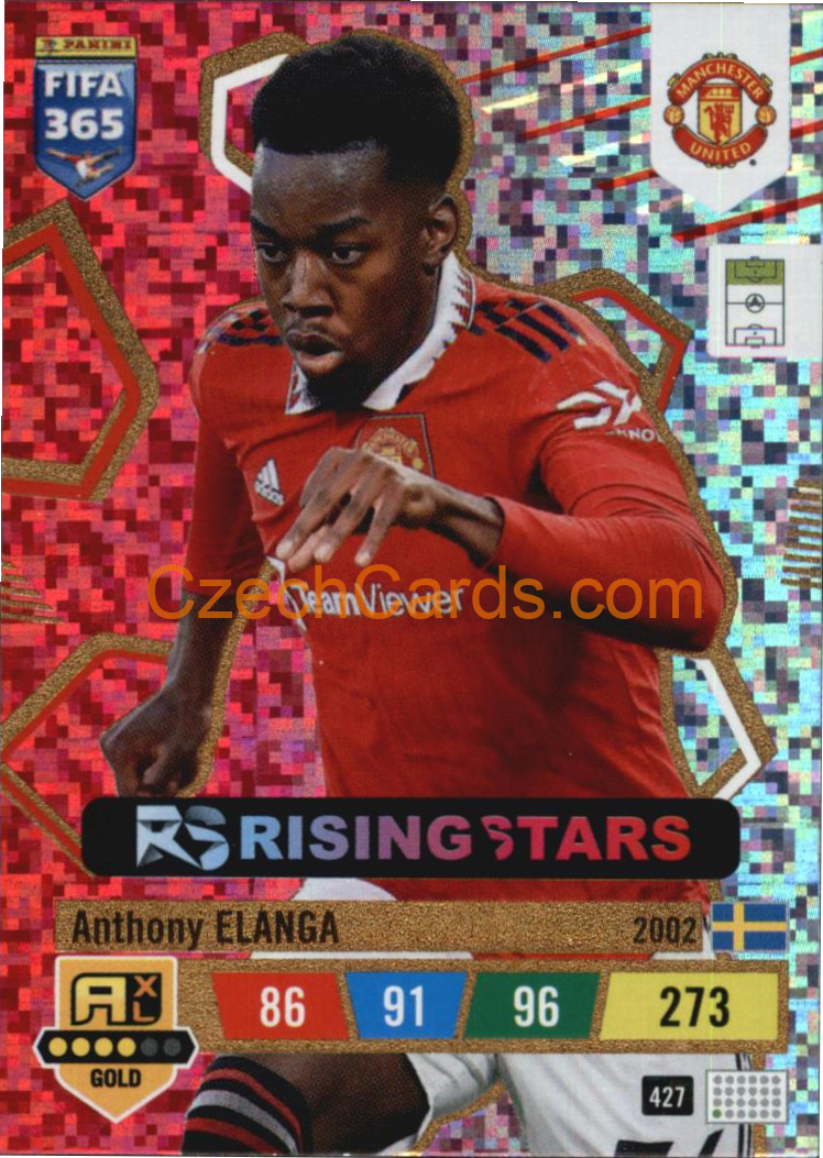 Anthony Elanga 2023 FIFA 365 Adrenalyn RISING STARS #427