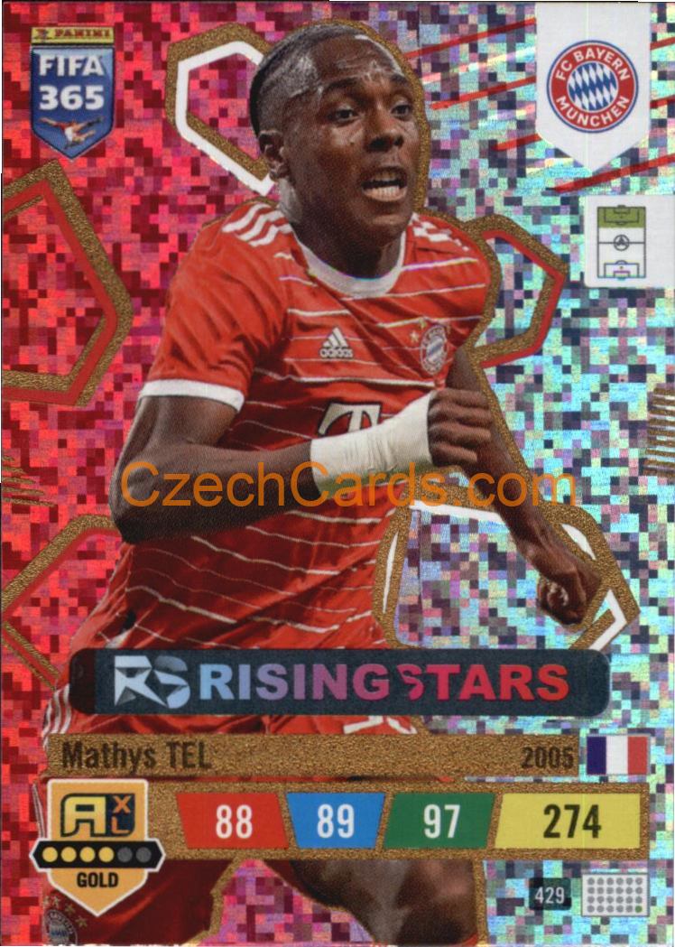 Mathys Tel 2023 FIFA 365 Adrenalyn RISING STARS #429