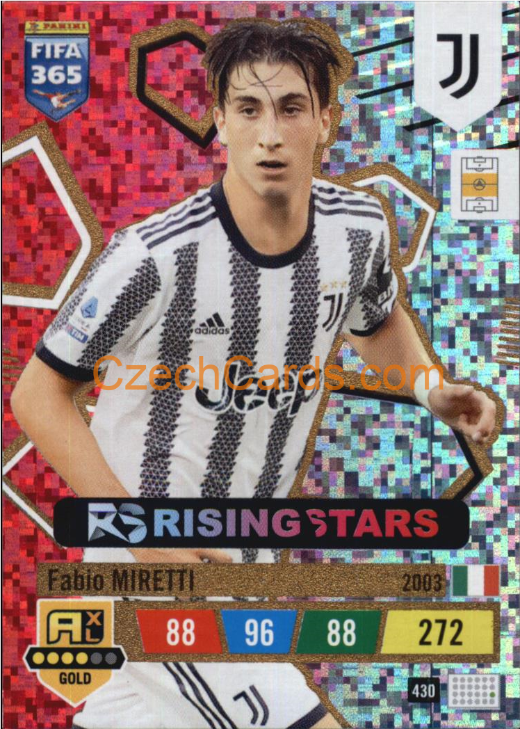 Fabio Miretti 2023 FIFA 365 Adrenalyn RISING STARS #430