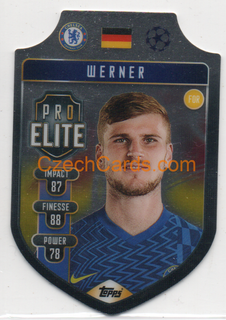 Timo Werner Topps Match Attax 2021/22 Pro Elite Shield #SH 7
