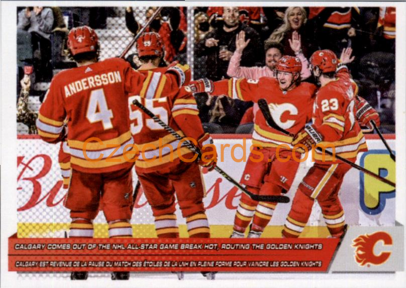 Team Highlight Calgary Flames 2022-23 Topps NHL sticker #70