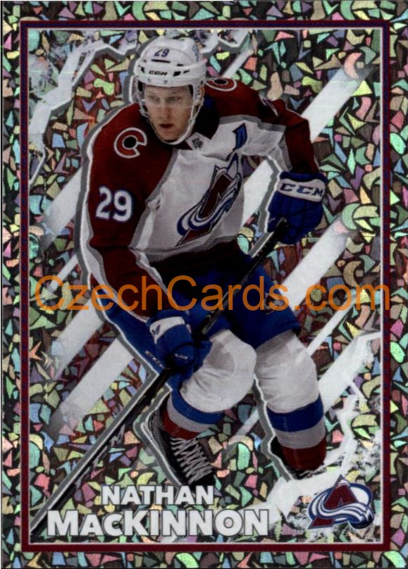 Nathan MacKinnon 2022-23 Topps NHL sticker foil #123