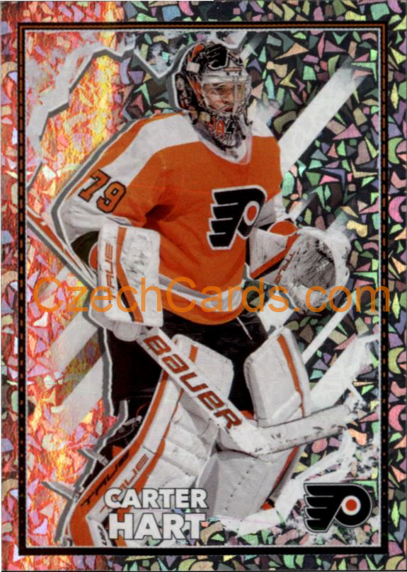 Carter Hart 2022-23 Topps NHL sticker foil #361