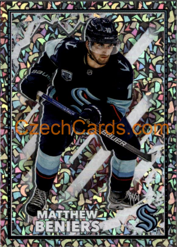 Matthew Beniers 2022-23 Topps NHL sticker foil #412