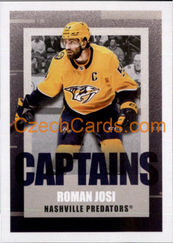 Roman Josi 2022-23 Topps NHL sticker Captains #558