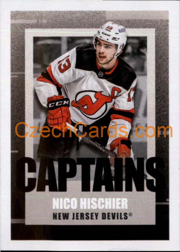 Nico Hischier 2022-23 Topps NHL sticker Captains #563