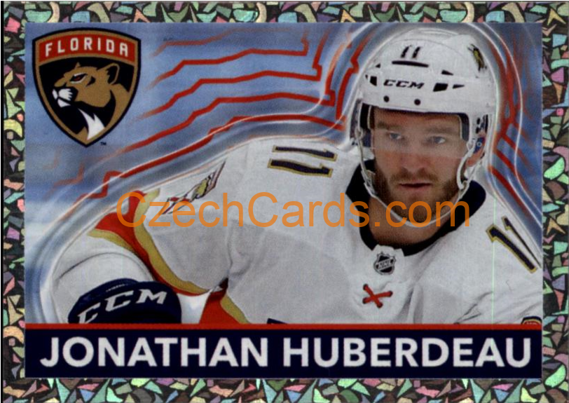 Jonathan Huberdeau 2022-23 Topps NHL sticker Ice Vibrations foil #579