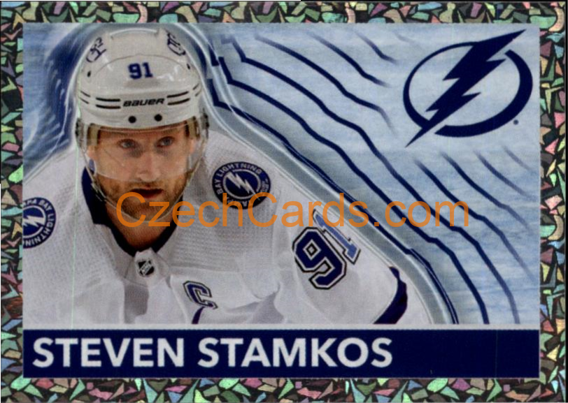Steven Stamkos 2022-23 Topps NHL sticker Ice Vibrations foil #582