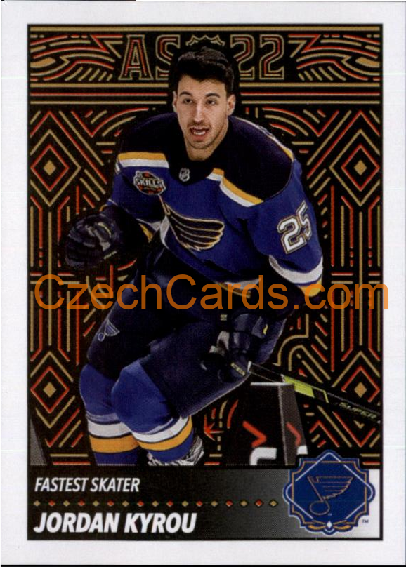 Jordan Kyrou 2022-23 Topps NHL sticker  All Star Weekend #583