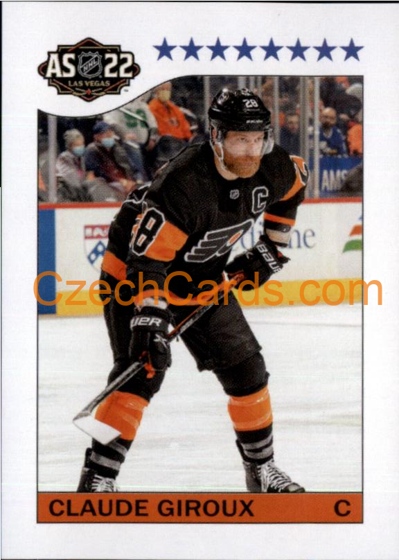 Claude Giroux 2022-23 Topps NHL sticker  1984 All Star #592