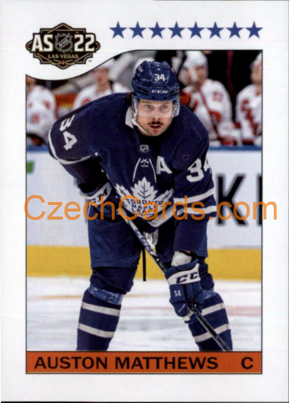 Auston Matthews 2022-23 Topps NHL sticker  1984 All Star #595